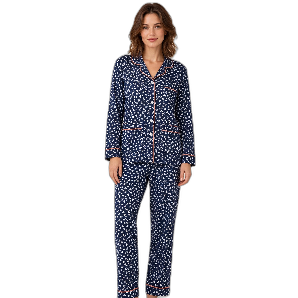 Women's Heart Print Pajama Set