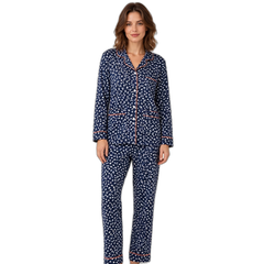 Women's Heart Print Pajama Set