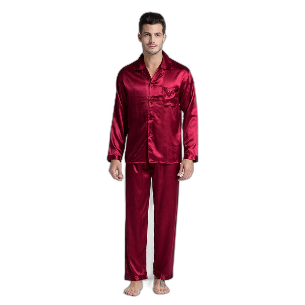 Men's Silk Pajama Set
