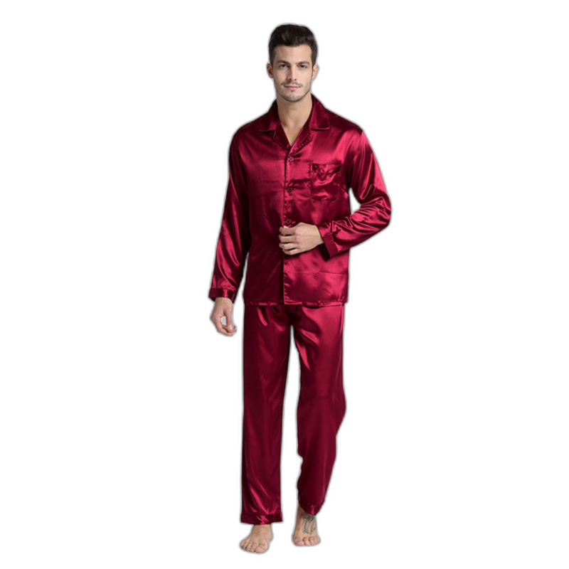 Men's Silk Pajama Set