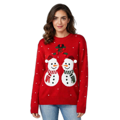 Women's Snowmen Christmas Ugly Sweater