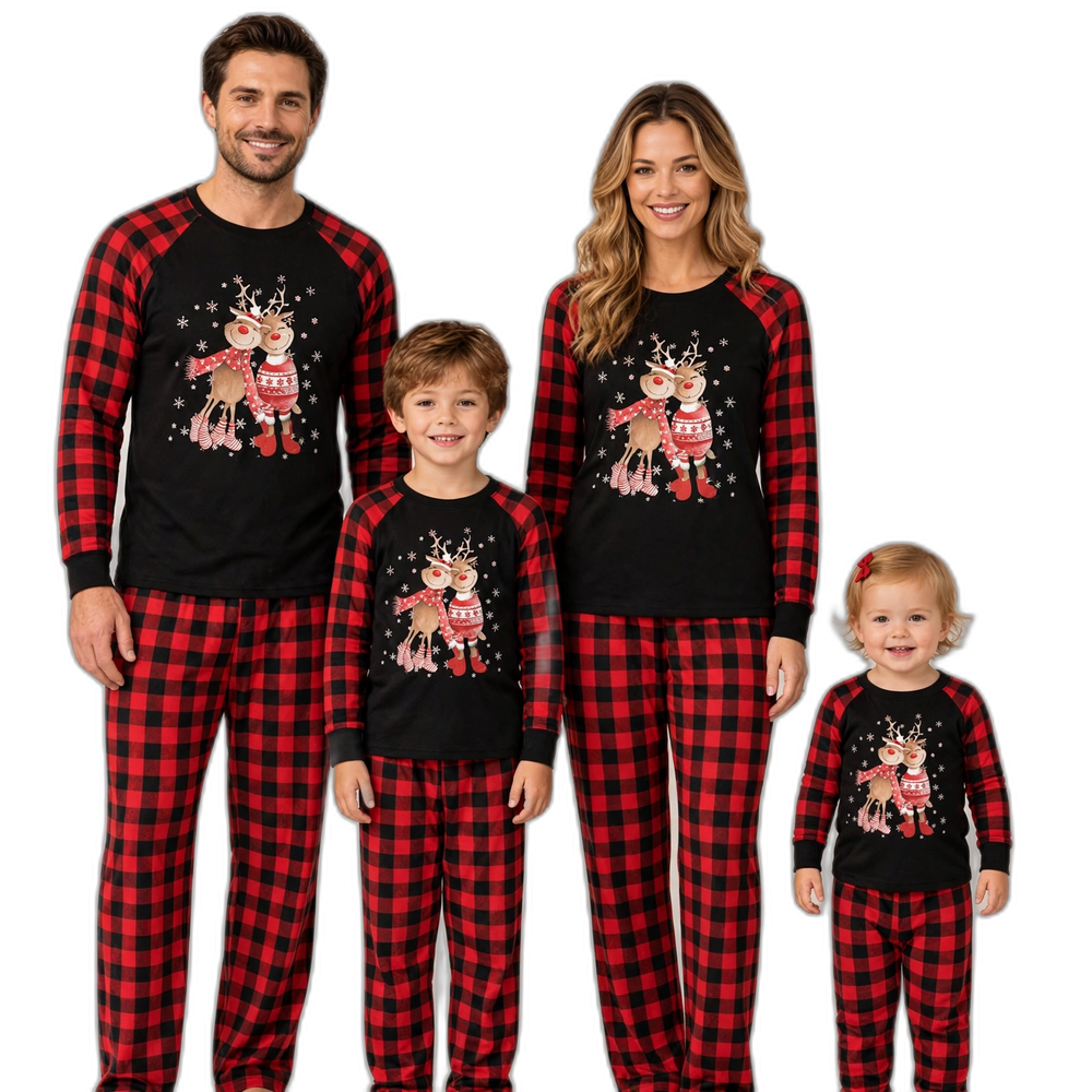 Reindeer Family Christmas Pajama Set