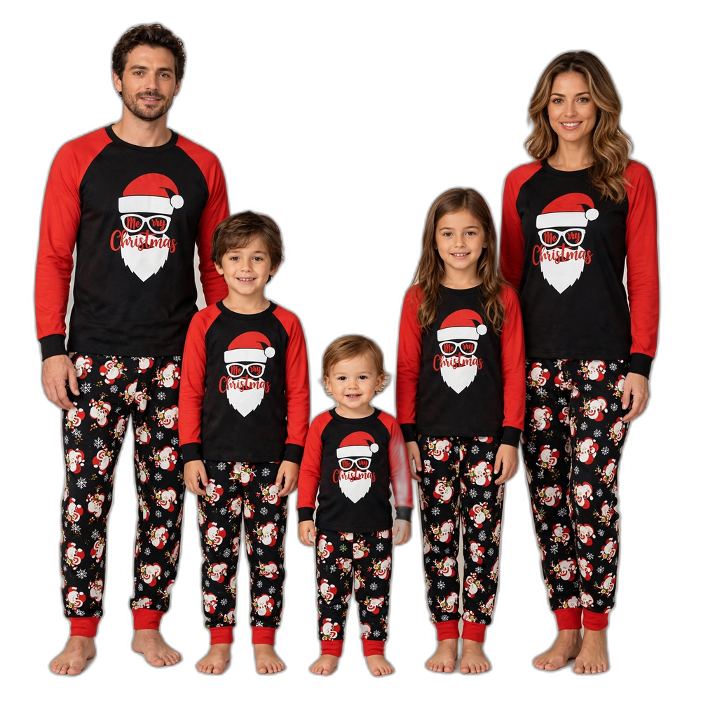 Santa Claus Print Pajama Set