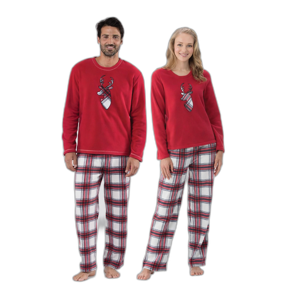 Fireside Fleece Couple Matching Pajamas