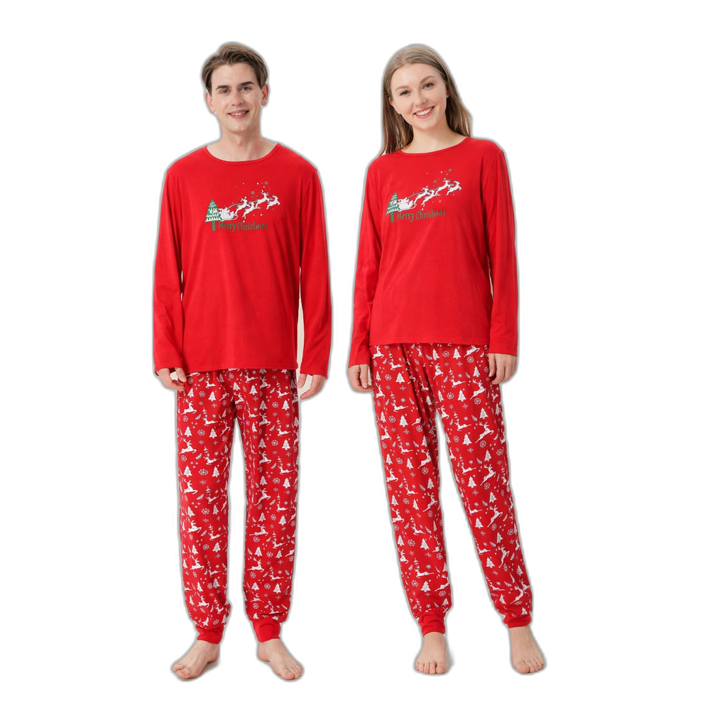 Merry Christmas Printed Pajama Set