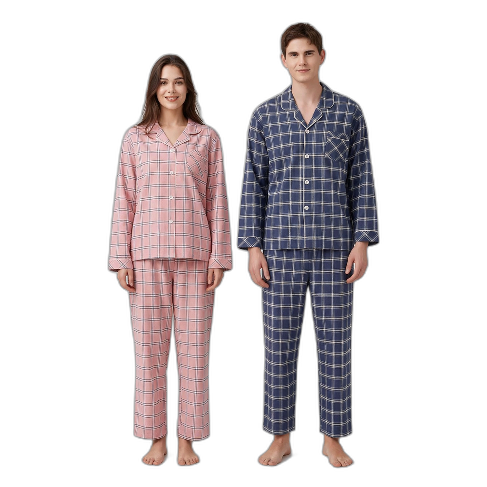 Couple Matching Check Pajama Set