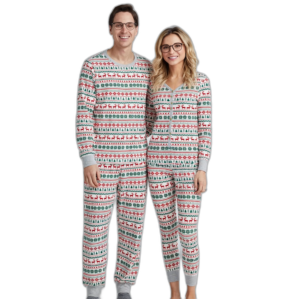 Couple Matching Christmas Pajama Set
