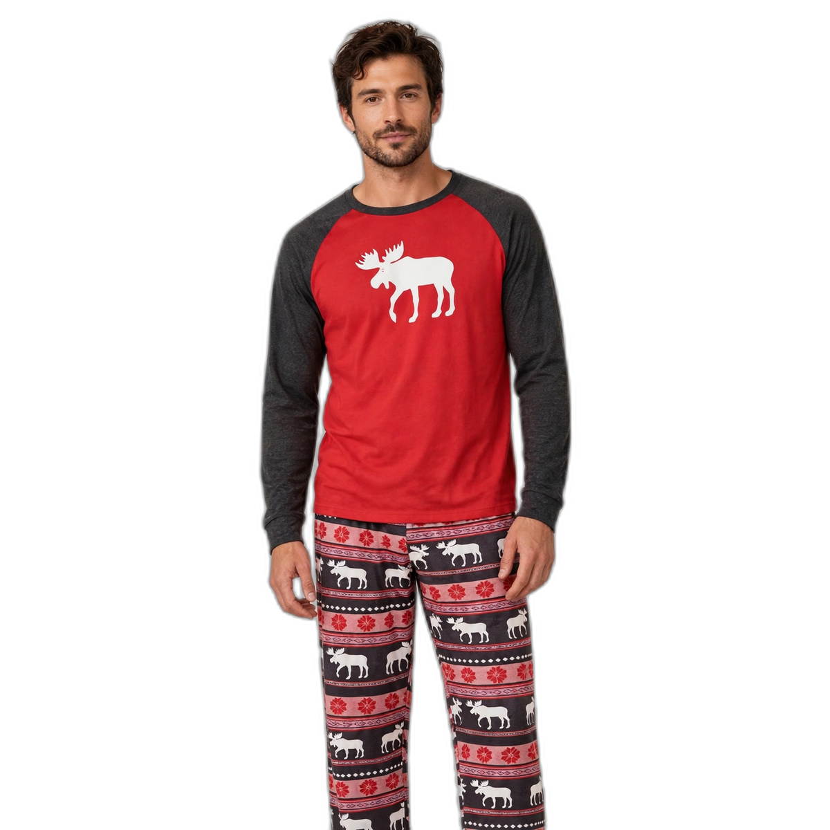 Men Christmas Reindeer Pajama Set