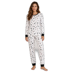 Women’s Pine Tree Print Pajama Set
