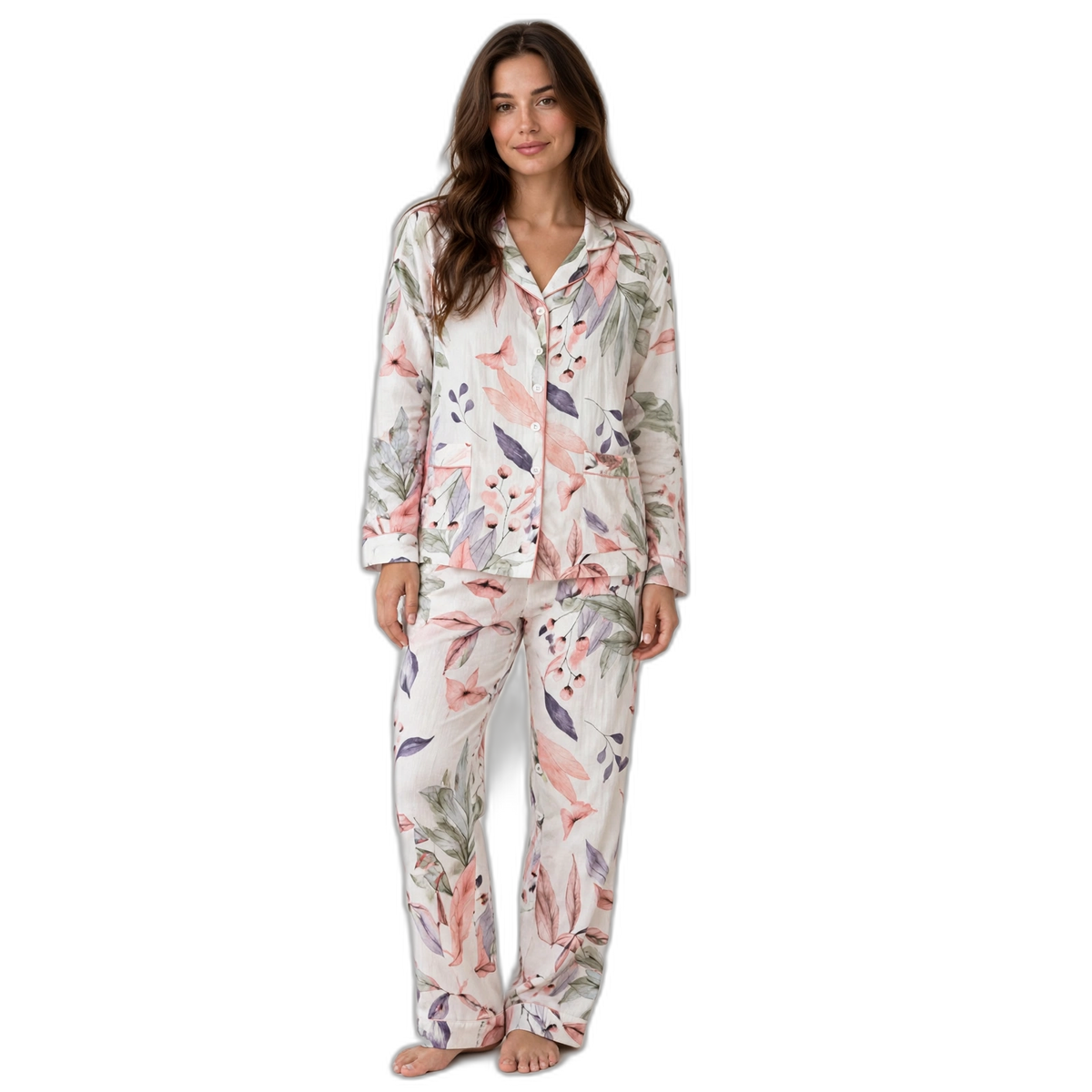 Women’s Full-Print Pajama Pant Set