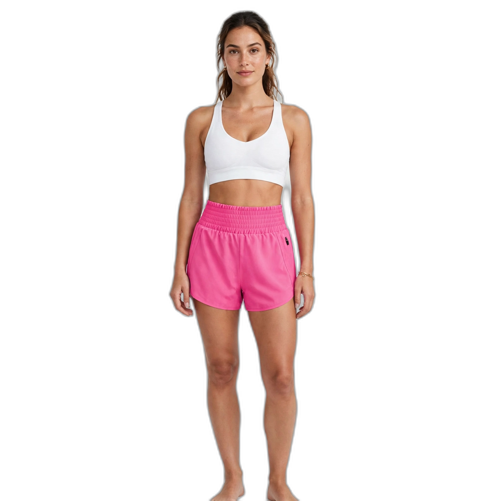 Women's High-Waisted Running Shorts with Pockets