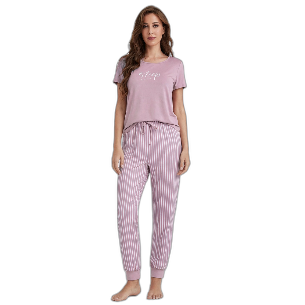 Women's Cotton Short Sleeve Pajama Set