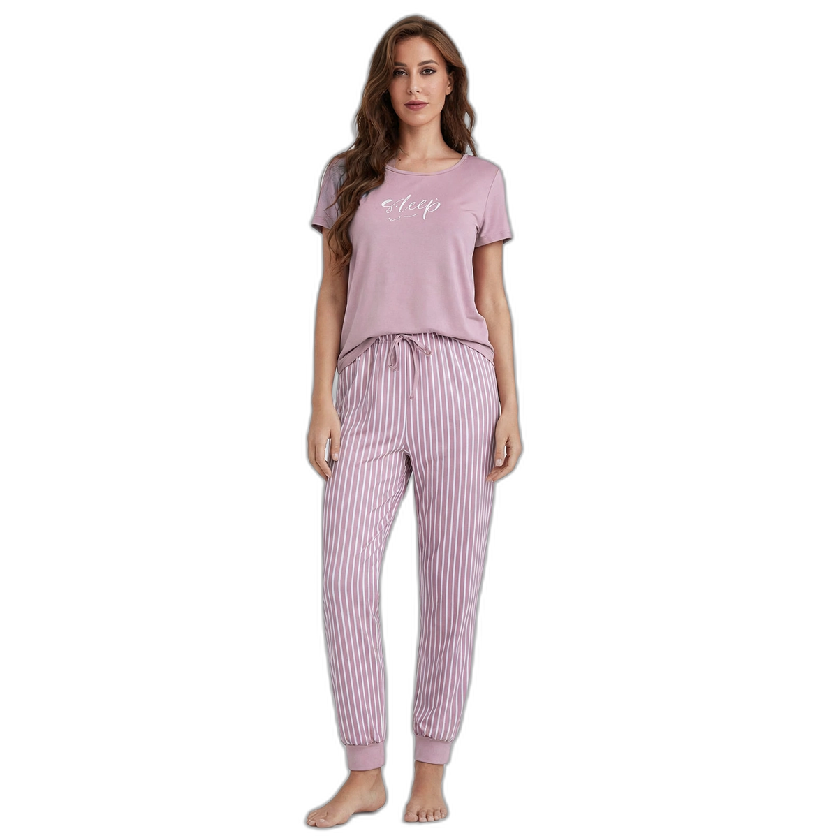 Women's Cotton Short Sleeve Pajama Set