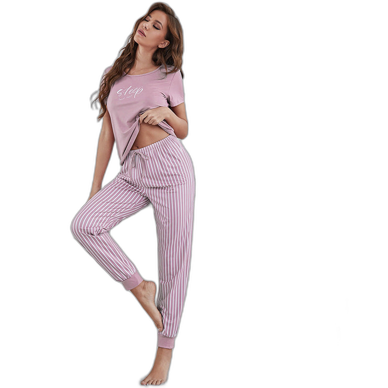 Women's Cotton Short Sleeve Pajama Set