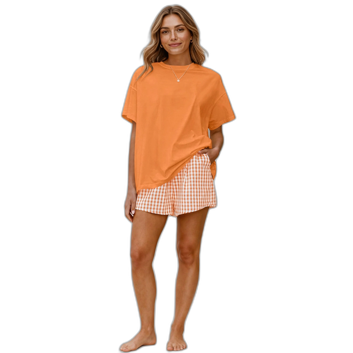 Women's Summer Pure Cotton Shorts Pyjama Set