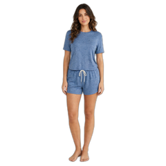 Soft Stretch Tee & Tie-Front Shorts Lounge Set