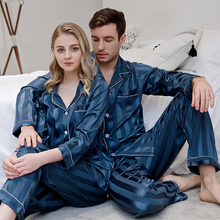 Load image into Gallery viewer, Couple Satin Pyjamas Set
