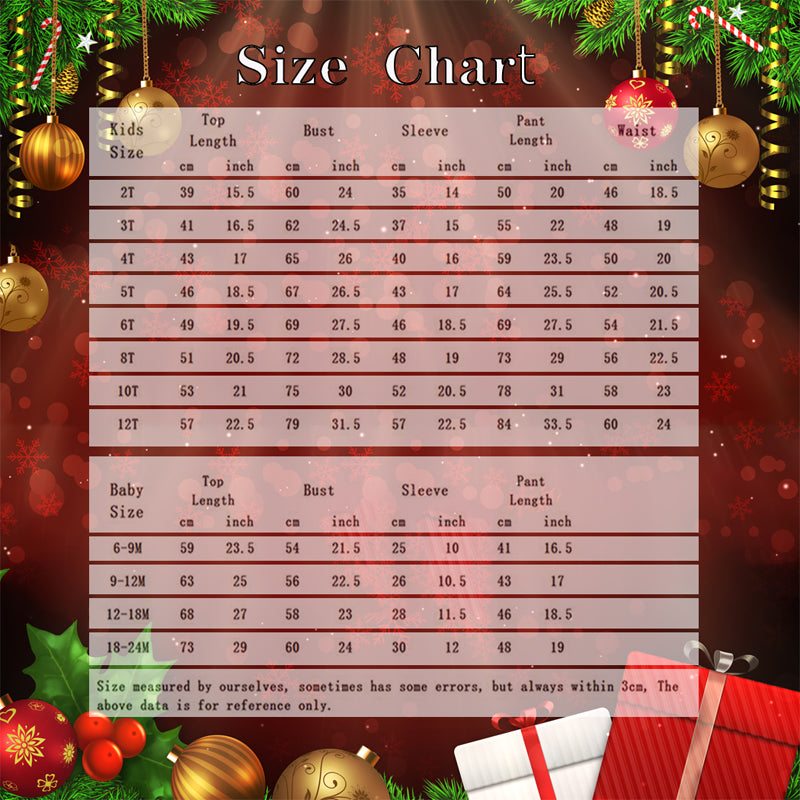 White O Neck Matching Family Christmas Pyjamas Set