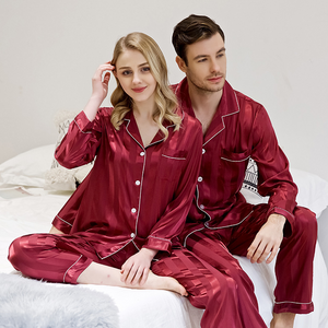 Couple Satin Pyjamas Set