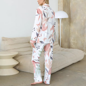 Pure Cotton Autumn Print Full Sleeve Pyjamas Set