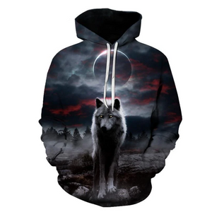 Unisex Midnight Wolf Hoodie