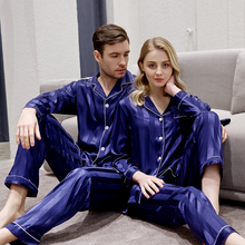 Load image into Gallery viewer, Couple Satin Pyjamas Set
