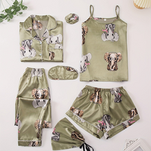 Load image into Gallery viewer, Seven Piece Suit Pyjamas Set For Women
