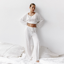 Load image into Gallery viewer, Loose Fit Pure Cotton Wide Leg pyjamas Set
