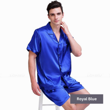 Load image into Gallery viewer, Men&#39;s Silk Nightwear Pyjama Set
