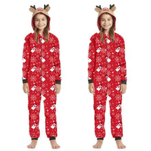 Load image into Gallery viewer, Jumpsuit with hoodie Matching family Christmas Pyjama Set
