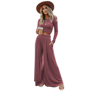 Wide Leg pyjamas with Matching Full Sleeve Top