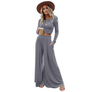 Wide Leg pyjamas with Matching Full Sleeve Top