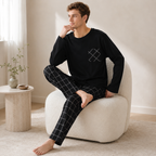Minimalist Men’s Long Sleeve Pajama Set