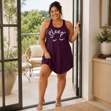 Load image into Gallery viewer, Sleepy Star Plus Size Pajama Dress – Purple
