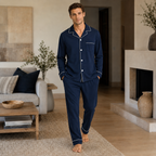 Men’s Cotton Button-Up Pajama Set