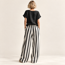 Load image into Gallery viewer, Sorrento Stripe Wide-Leg Lounge Set
