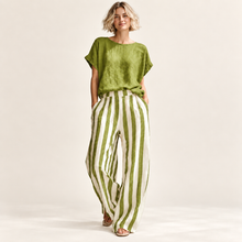 Load image into Gallery viewer, Sorrento Stripe Wide-Leg Lounge Set
