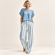 Load image into Gallery viewer, Sorrento Stripe Wide-Leg Lounge Set
