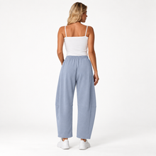 Load image into Gallery viewer, Women’s Relaxed Barrel-Leg Ankle Pants with Drawstring &amp; Pockets
