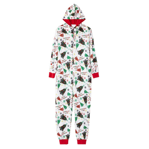 Christmas Print Jumpsuit Pyjama Set