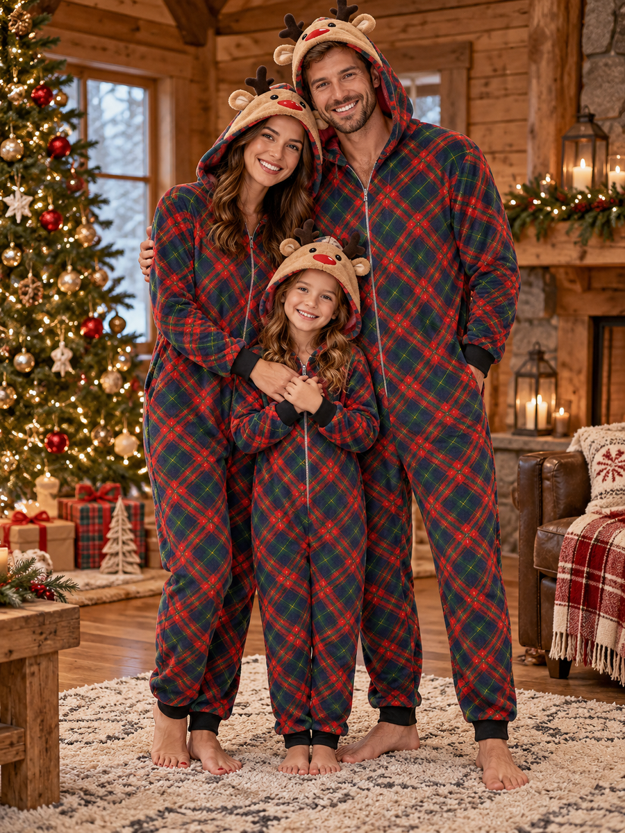 Christmas Plaid Family Onesie