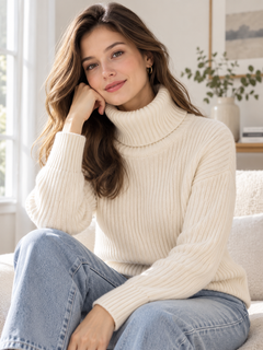 Women's Turtleneck Knitted Sweater