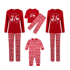Moose Long-Sleeved Christmas Pajamas Set