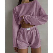 Load image into Gallery viewer, Loose Pullover Top Shorts Set
