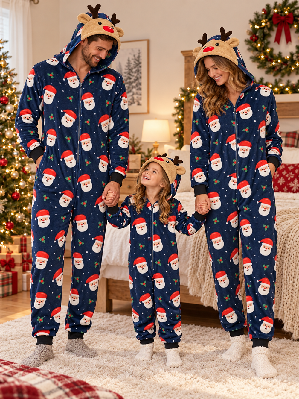Santa Christmas Family Onesie