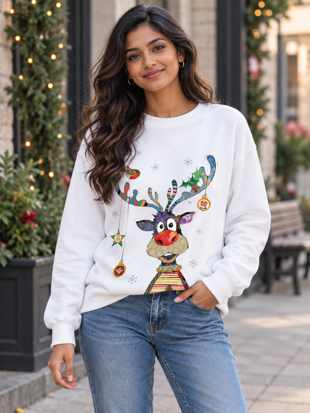 Women's Christmas Long Sleeve Sweatshirt