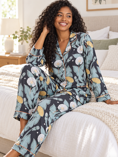 Women's Dandelion Floral Pajama Set