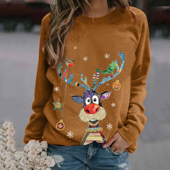 Women's Christmas Long Sleeve Sweatshirt - front view