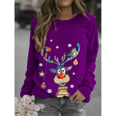 Women's Christmas Long Sleeve Sweatshirt - lifestyle shot