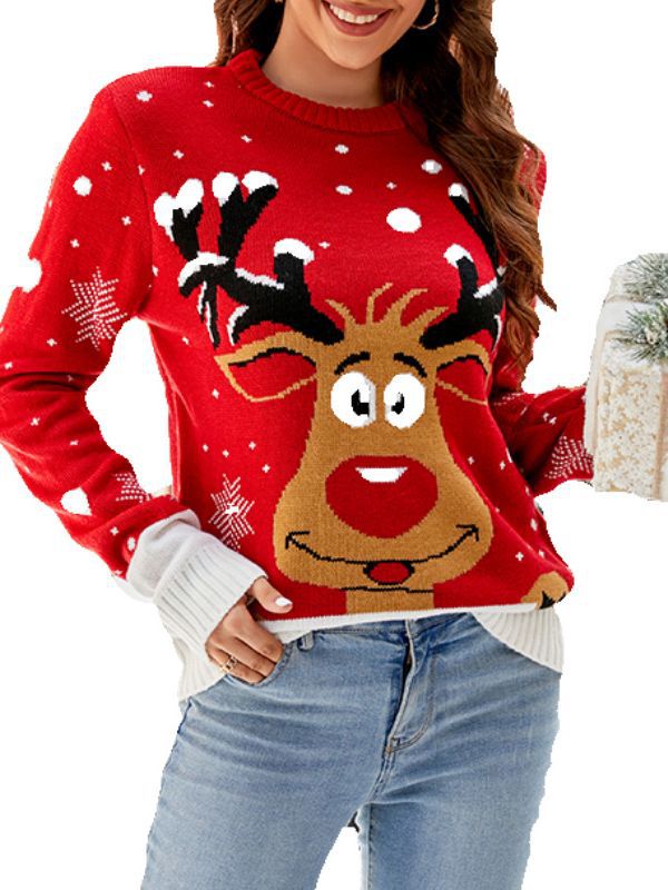 Women's Ugly Christmas Knit Top - side view